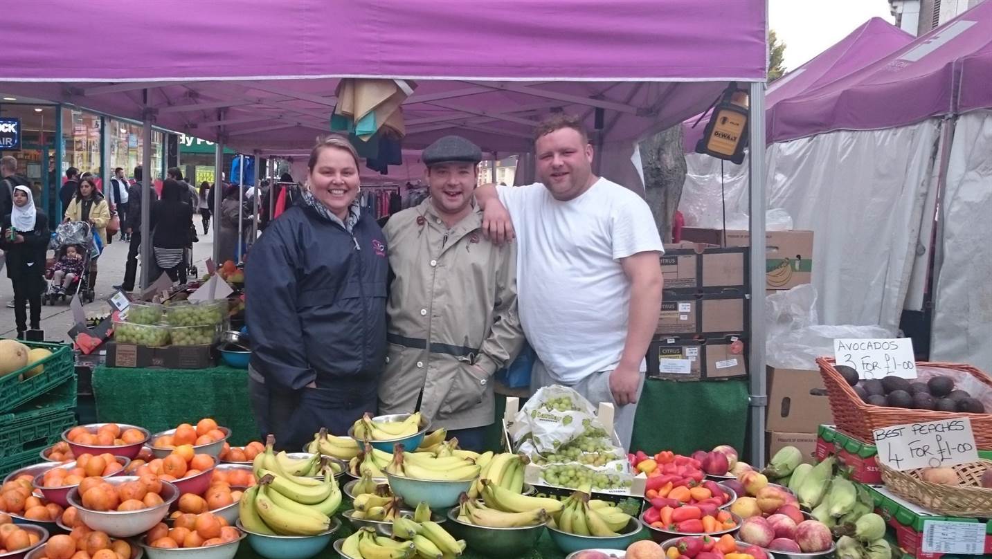 Family reaping the fruits of their hard labour…