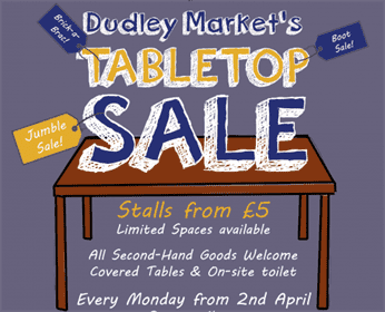 Dudley Tabletop Sale 2018