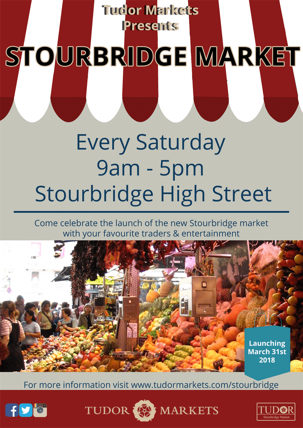 Stourbridge Market Launch on the 31st of March 2018
